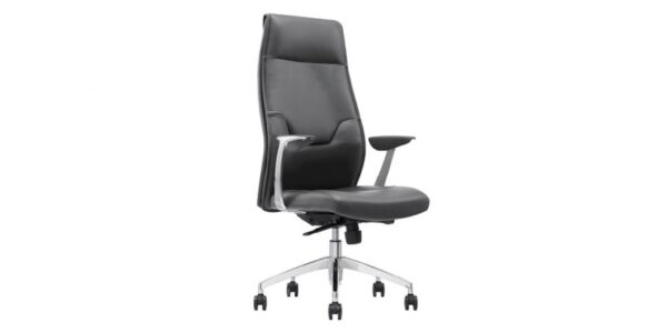 Selena Office Chair High Back Gray - Image 3